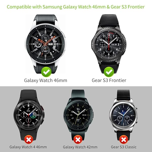 RICHONE Protector Case 6-Pack for Samsung Galaxy Watch 46mm Gear S3 Frontier Soft TPU Bumper Accessories - View 3 of 9