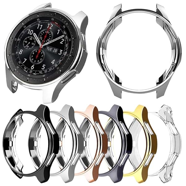 Protector Case 6-Pack for Samsung Galaxy Watch 46mm Gear S3 Frontier Soft TPU Bumper Accessories