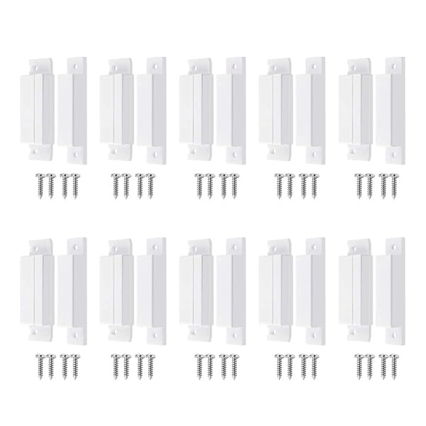 BNYZWOT BNYZWOT MC-31 Wired NC Door Contact Sensor Alarm - 10 Pack Magnetic Reed Switch, White - View 2 of 7