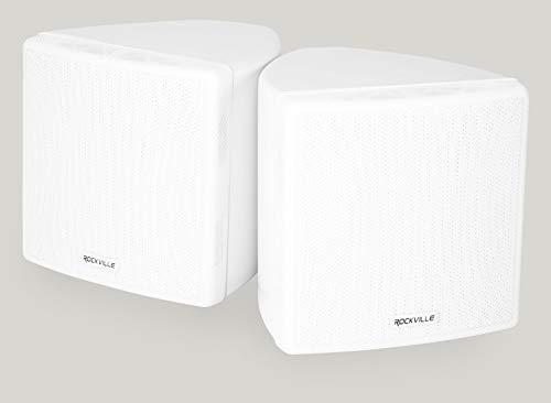 Rockville "Rockville Cube 3.5" White 70V Wall Mount Speakers - Commercial Sound Solution"