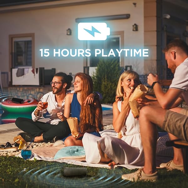 Cambridge Soundworks Cambridge Soundworks OontZ PRO: 21W Bluetooth Speaker with Loud Volume, Deep Bass, 100ft Range & Waterproof Design - View 7 of 10