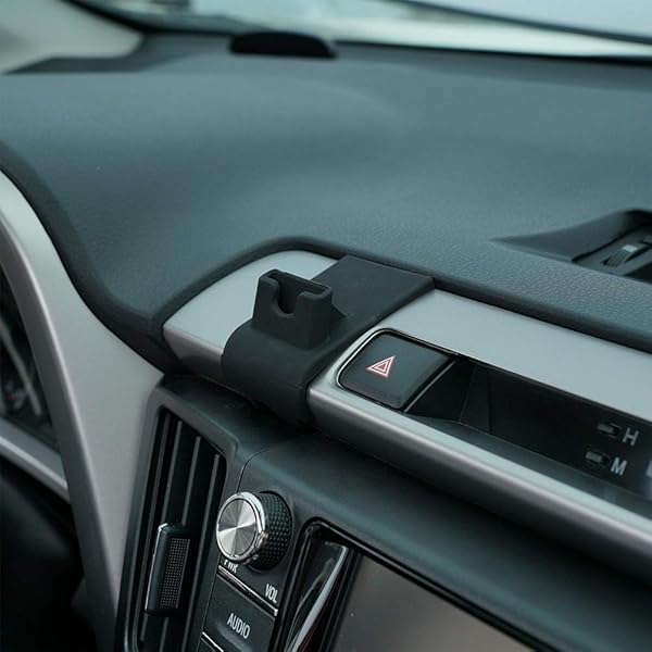 BEERTE Beerte Phone Holder for Toyota RAV4 2017 2018 Adjustable Air Vent Car Dashboard Mount Carbon Fiber Pattern for iPhone Samsung Smartphones - View 4 of 6