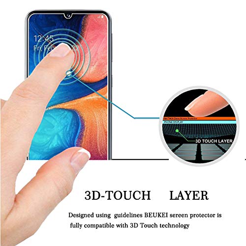 beukei Beukei 3 Pack Tempered Glass Screen Protector for Samsung Galaxy A20E A10E 9H Hardness Anti Scratch Bubble Free 5.8 Inches - View 2 of 5