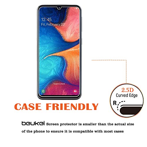 beukei Beukei 3 Pack Tempered Glass Screen Protector for Samsung Galaxy A20E A10E 9H Hardness Anti Scratch Bubble Free 5.8 Inches - View 4 of 5