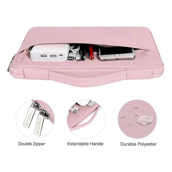 MOSISO MOSISO Rose Quartz MacBook Pro 13 Inch Case 2016 2017 2018 2019 A2159 A1989 A1706 A1708 with Sleeve Bag Keyboard Skin Webcam Cover Screen Protector - View 6 of 10