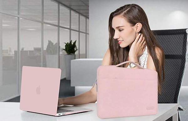 MOSISO MOSISO Rose Quartz MacBook Pro 13 Inch Case 2016 2017 2018 2019 A2159 A1989 A1706 A1708 with Sleeve Bag Keyboard Skin Webcam Cover Screen Protector - View 7 of 10