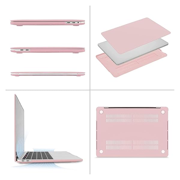 MOSISO MOSISO Rose Quartz MacBook Pro 13 Inch Case 2016 2017 2018 2019 A2159 A1989 A1706 A1708 with Sleeve Bag Keyboard Skin Webcam Cover Screen Protector - View 10 of 10