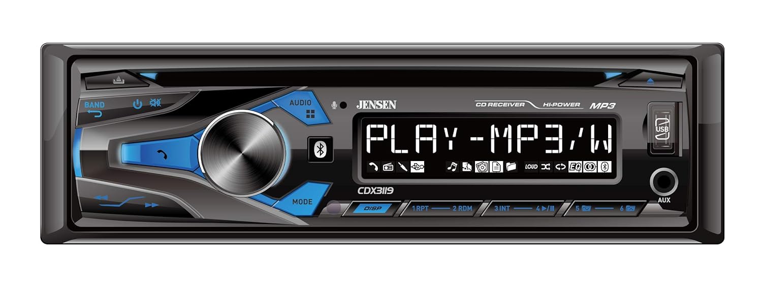 Jensen CDX3119 CD Receiver High Quality Sound Compact Design Easy to Use Perfect for Car Audio Enthusiasts