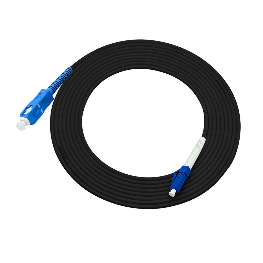 Jeirdus Jeirdus 10M LC to SC Outdoor Armored Simplex Fiber Optic Cable Jumper - 9/125 SMF, 33ft Optical Patch Cord - View 3 of 9