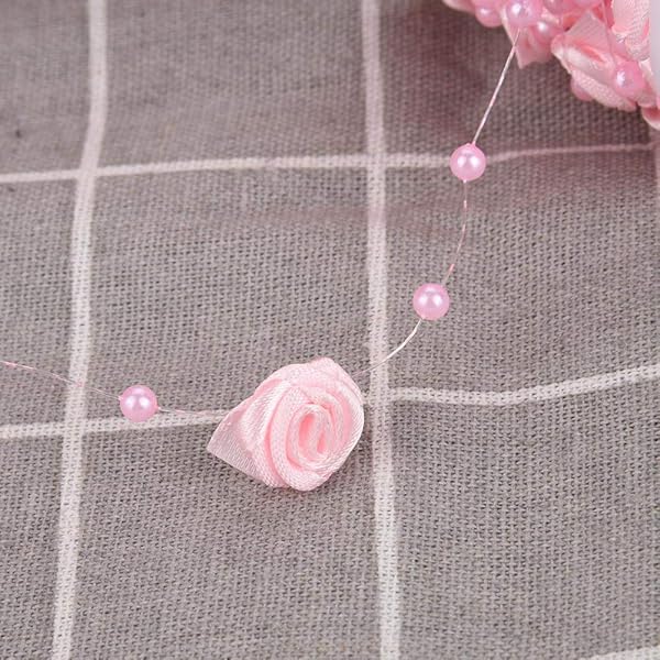 Hztyyier 10m Rose Pearl String Beads for Wedding & Party Decor | DIY Crafts & Clothing Accessories - View 3 of 7