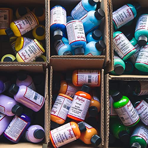 Angelus Angelus Acrylic Paint Set: 4 oz Black, White & Fire Red Trio for Vibrant Art Projects - View 5 of 6