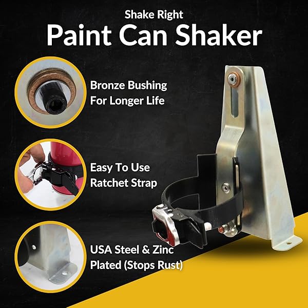 ShootingTargets7 Electric Paint Shaker Mixer for Spray Cans Drill Powered Miniature Paint Shaker Rattle Can Shaker Efficient Paint Mixing Tool - View 2 of 6