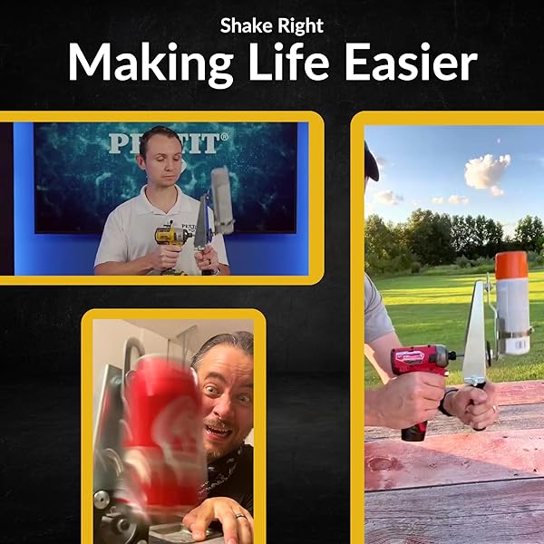 ShootingTargets7 Electric Paint Shaker Mixer for Spray Cans Drill Powered Miniature Paint Shaker Rattle Can Shaker Efficient Paint Mixing Tool - View 5 of 6