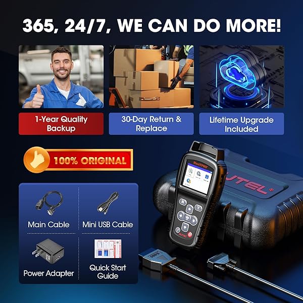 Autel Autel MaxiTPMS TS408S: 2024 OBD Programming Scanner for TPMS Reset & DTCs - Universal 315/433 Sensor Compatibility - View 9 of 9