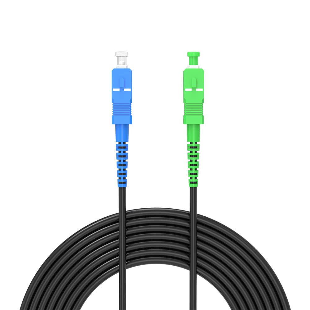 Jeirdus Jeirdus 150M LC to LC Outdoor Armored Simplex 9/125 SM Fiber Optic Cable Jumper - High-Quality 492ft Optical Patch Cord - View 6 of 9