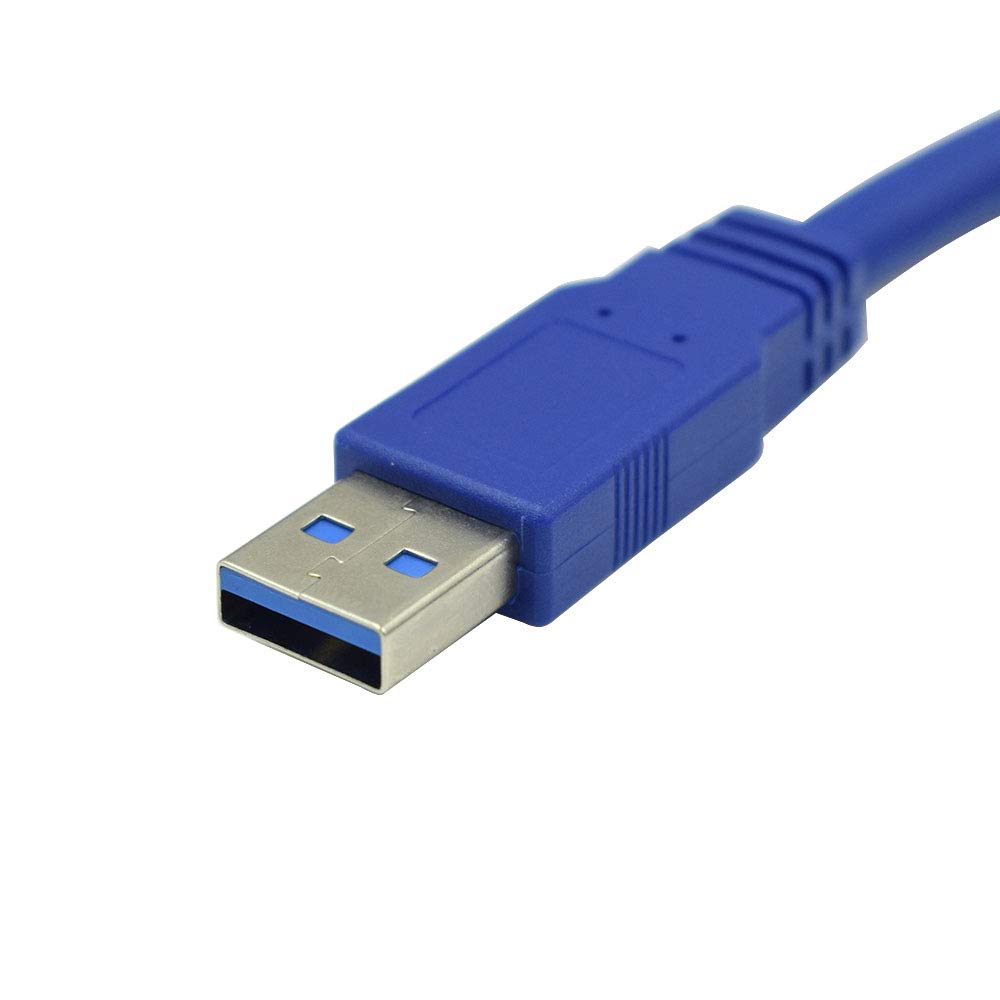 Hxchen 60cm Super Speed USB 3.0 Type A Male to Female Extension Cable Panel Mount Blue 1 Pc - View 3 of 3