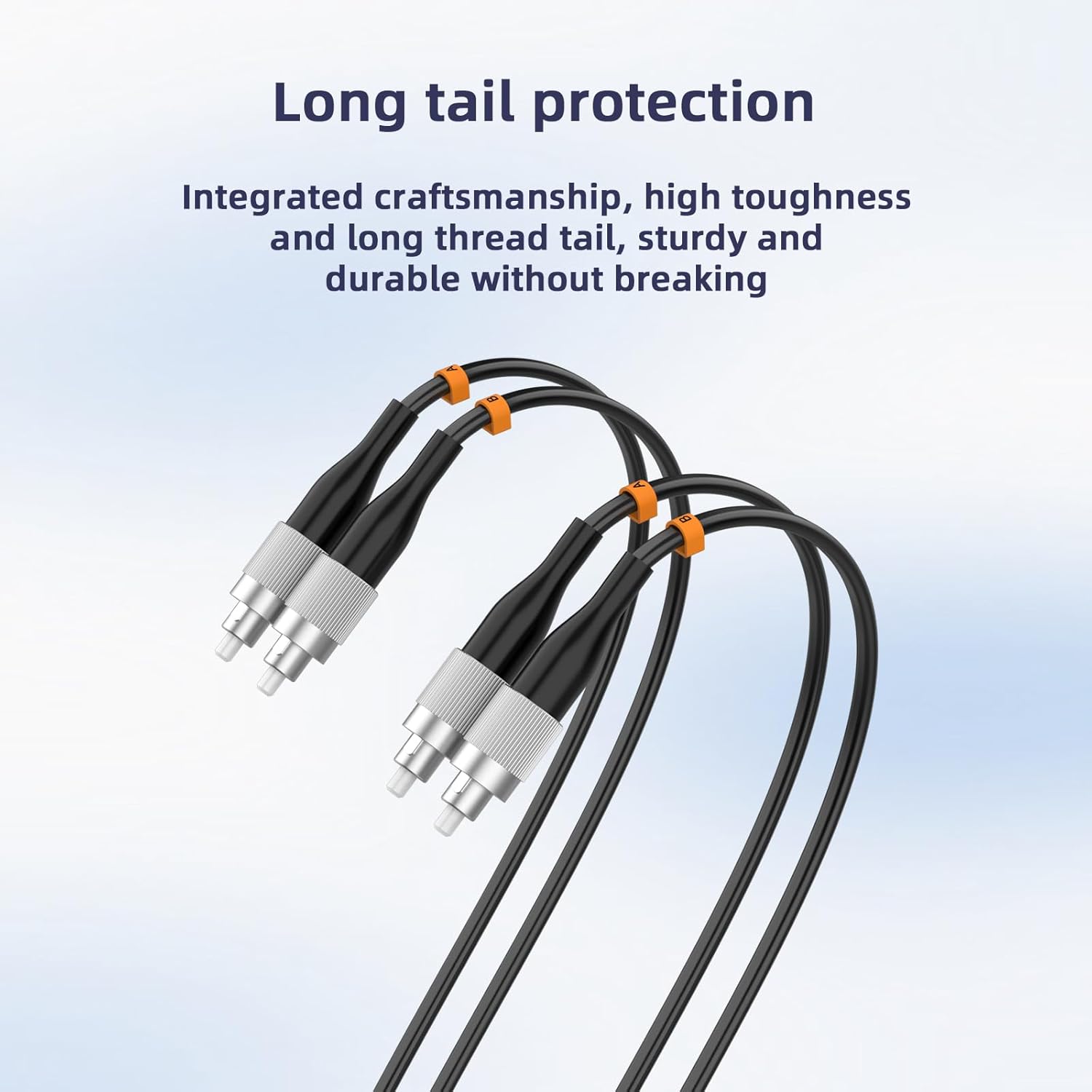 Jeirdus Jeirdus 20M LC to ST Outdoor Armored Duplex Fiber Optic Cable Jumper - Singlemode 9/125 SM Patch Cord - View 4 of 9