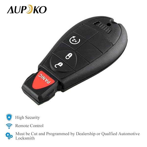 Aupoko Aupoko GQ4-53T Keyless Entry Remote Key Fob for 2013-2018 Dodge Ram 1500 2500 3500 Replace 56046955 56046955AG 56046955AA 56046955AB - View 5 of 8