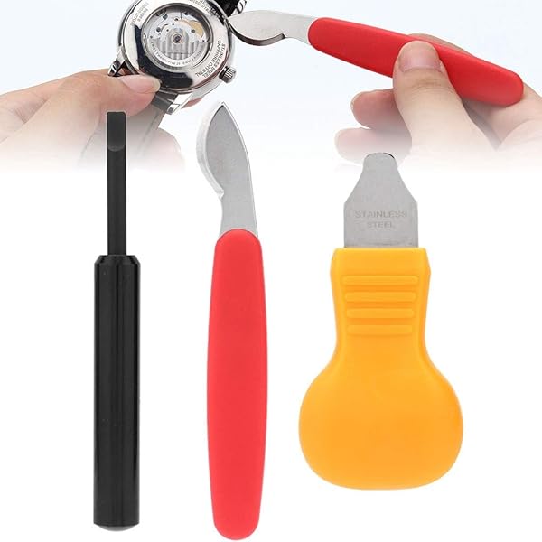 Rotekt Rotekt 3pcs Watch Case Opener Set for Easy Back Cover Removal and Battery Replacement Tool for Watchmaker Repairs
