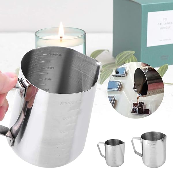 Hztyyier Top-Grade Stainless Steel Candle Making Pouring Pot - 550ml Wax Melting Pitcher for DIY Crafts - View 6 of 9