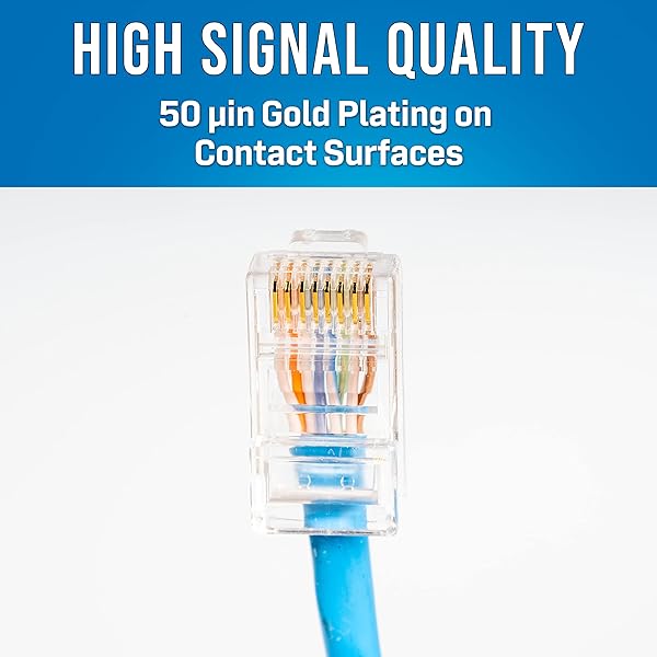 Jonard Tools Jonard Tools 100 Pack RJ45 Passthrough Connectors for CAT6 and CAT6a Ethernet Cable RJ45-6100 - View 2 of 6