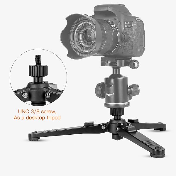 koolehaoda "Koolehaoda Mini Tripod: Universal 3-Leg Monopod Base Stand with 3/8" Screw for Ballheads - KM3 Review & Features" - View 7 of 8