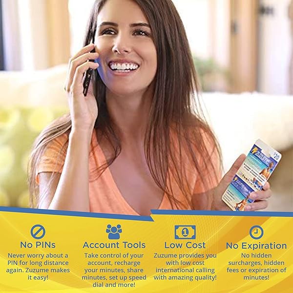 Zuzume Zuzume Prepaid Phone Calling Card for Affordable International and Domestic Long Distance Calls - View 4 of 8