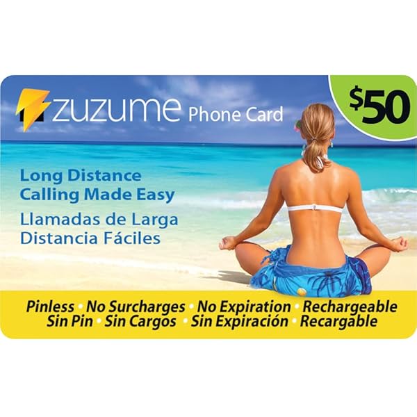 Zuzume Zuzume Prepaid Phone Calling Card for Affordable International and Domestic Long Distance Calls - View 2 of 8