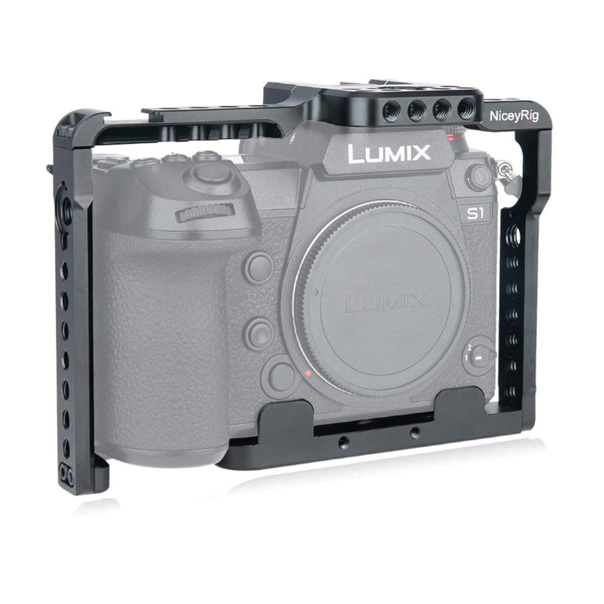 Buy NICEYRIG Camera Cage for Panasonic Lumix S1/S1R - Quick Release NATO Rails & Versatile Mounting Holes