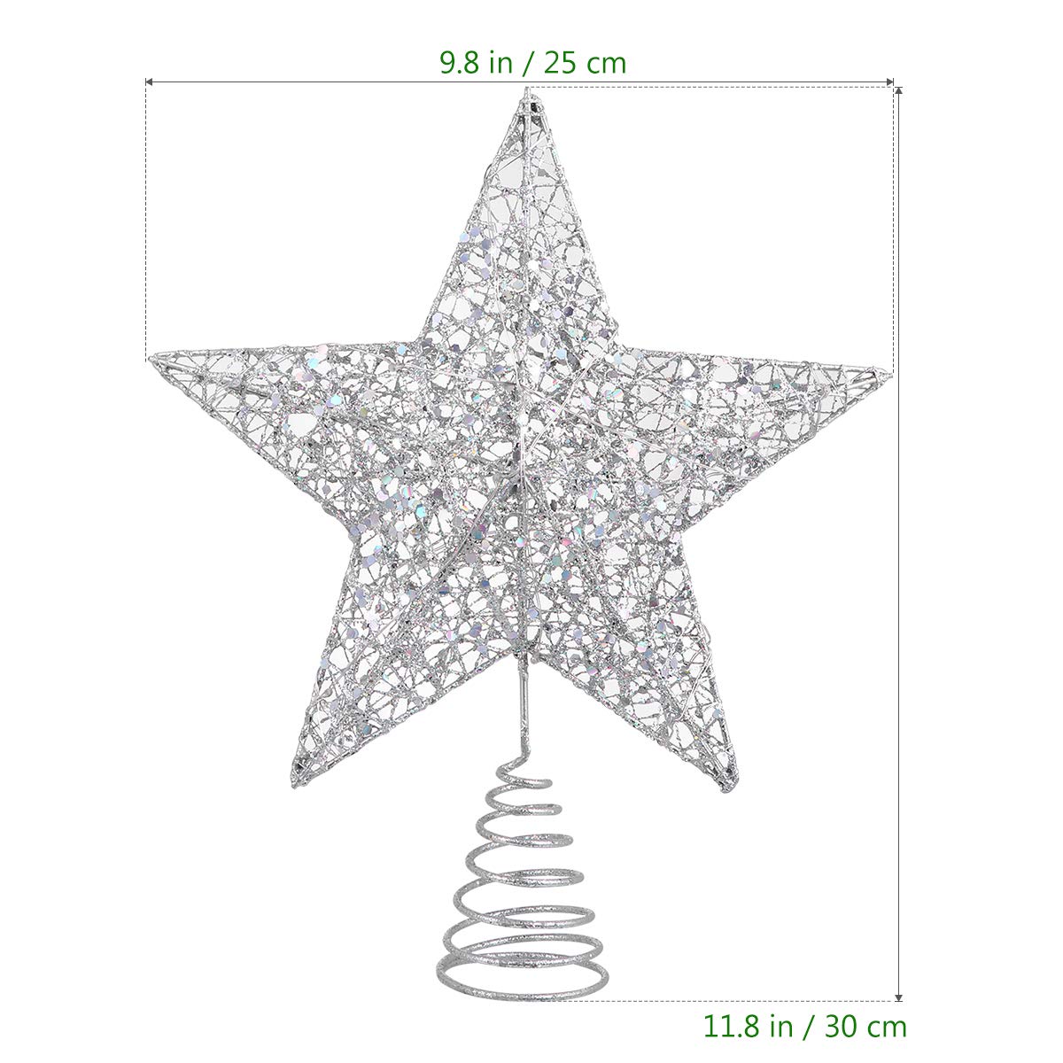 STOBOK STOBOK 12-Inch Colorful Lighted Christmas Tree Topper Star - Perfect Holiday Decoration for Your Xmas Tree - View 4 of 9