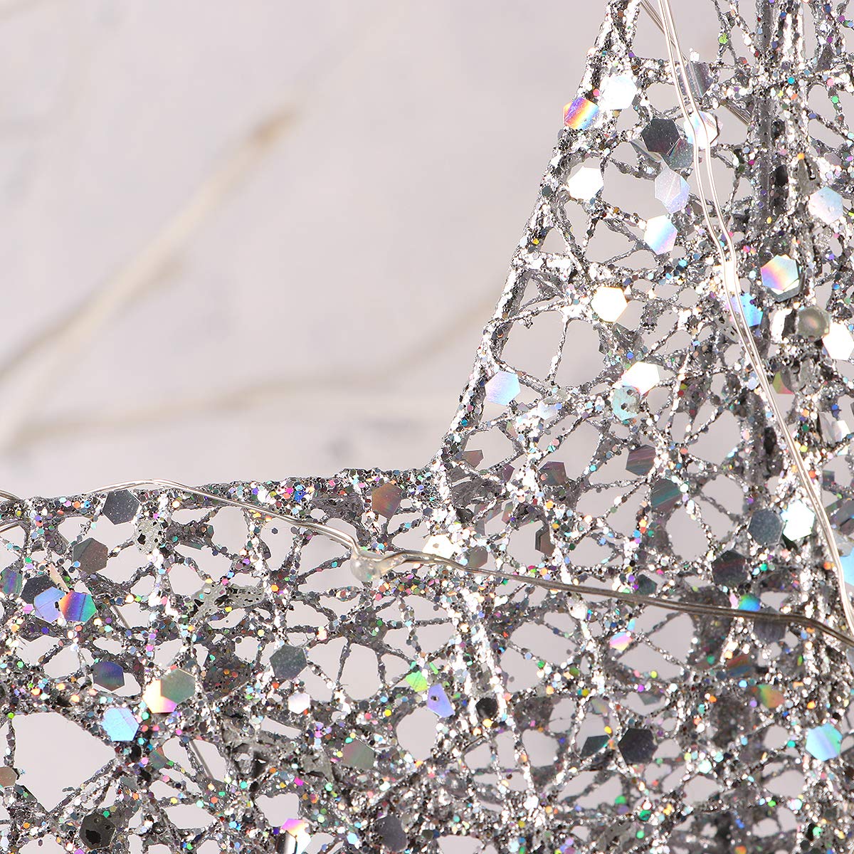 STOBOK STOBOK 12-Inch Colorful Lighted Christmas Tree Topper Star - Perfect Holiday Decoration for Your Xmas Tree - View 8 of 9