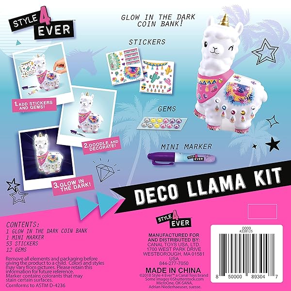 License To Play Canal Style 4 Ever Deco Llama Bank Unique Decorative Savings Bank for Home and Office Use - View 5 of 9