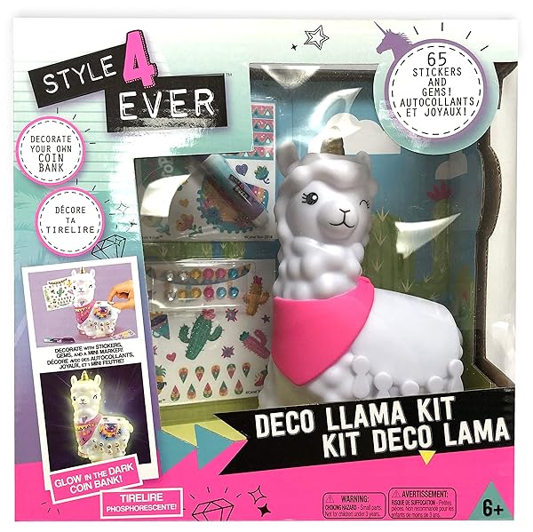 License To Play Canal Style 4 Ever Deco Llama Bank Unique Decorative Savings Bank for Home and Office Use