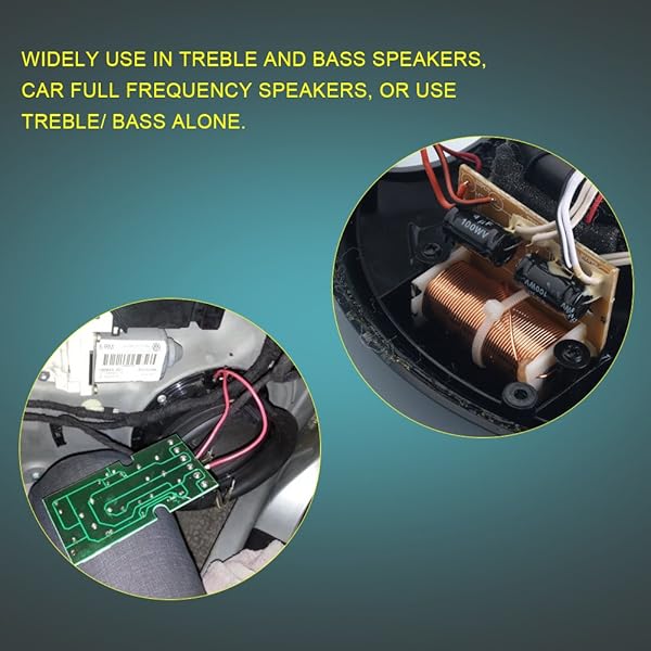 Zerone Zerone 2Pcs Hi-Fi Speaker Frequency Divider Board - 2 Way Treble/Bass Crossover Filter for DIY Audio Projects - View 3 of 10