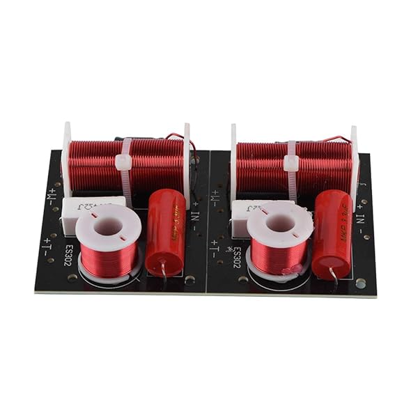 Zerone 2Pcs Hi-Fi Speaker Frequency Divider Board - 2 Way Treble/Bass Crossover Filter for DIY Audio Projects