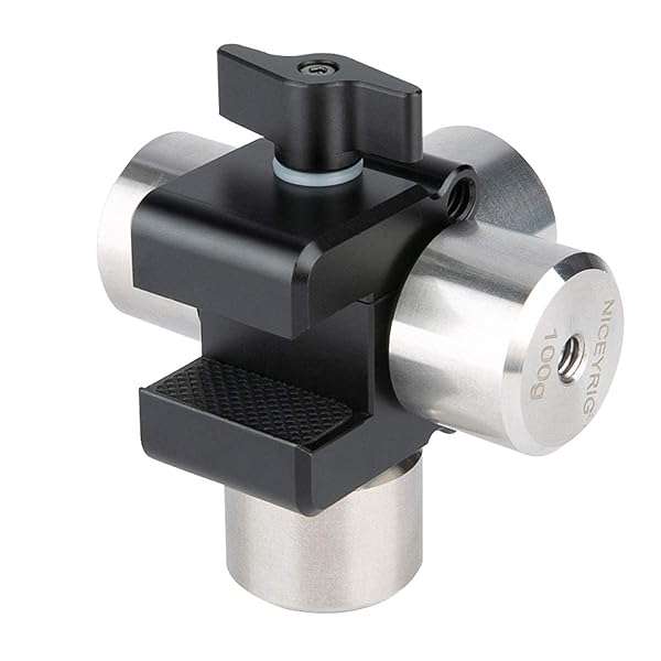 NICEYRIG Enhance Stability: NICEYRIG Gimbal Counterweight Clamp Kit for DJI RS Series & Zhiyun Weebill - 3.5 OZ Weight Included - View 6 of 9