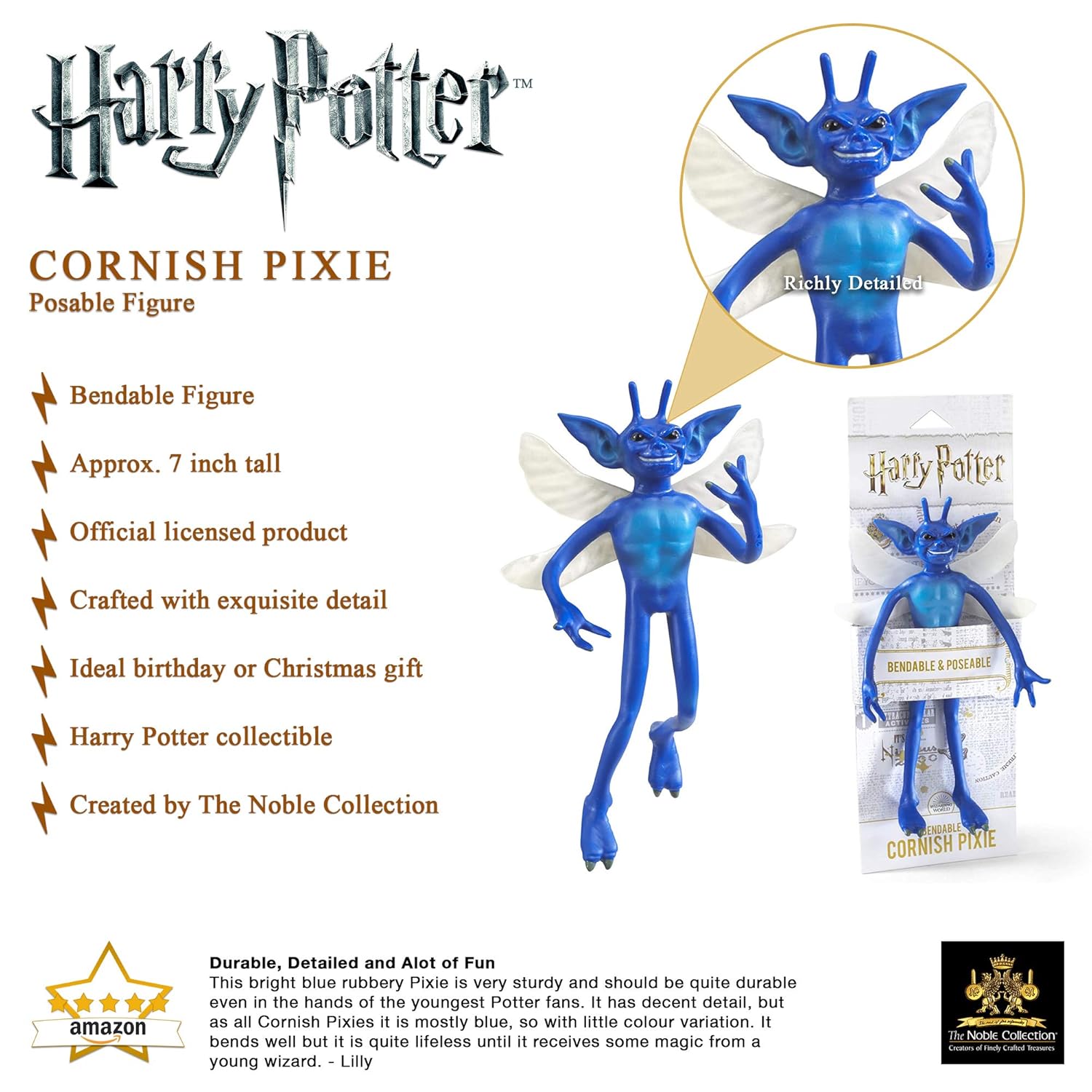 The Noble Collection The Noble Collection Bendable Cornish Pixie Collectible Figure for Fans and Collectors - View 3 of 8