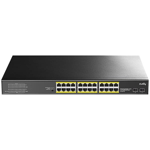 Cudy Buy Cudy 24-Port Gigabit PoE+ Switch 300W - Unmanaged, 19-Inch Rackmount, CCTV/VLAN Mode, 802.3af/at - Fast Shipping! - View 2 of 10