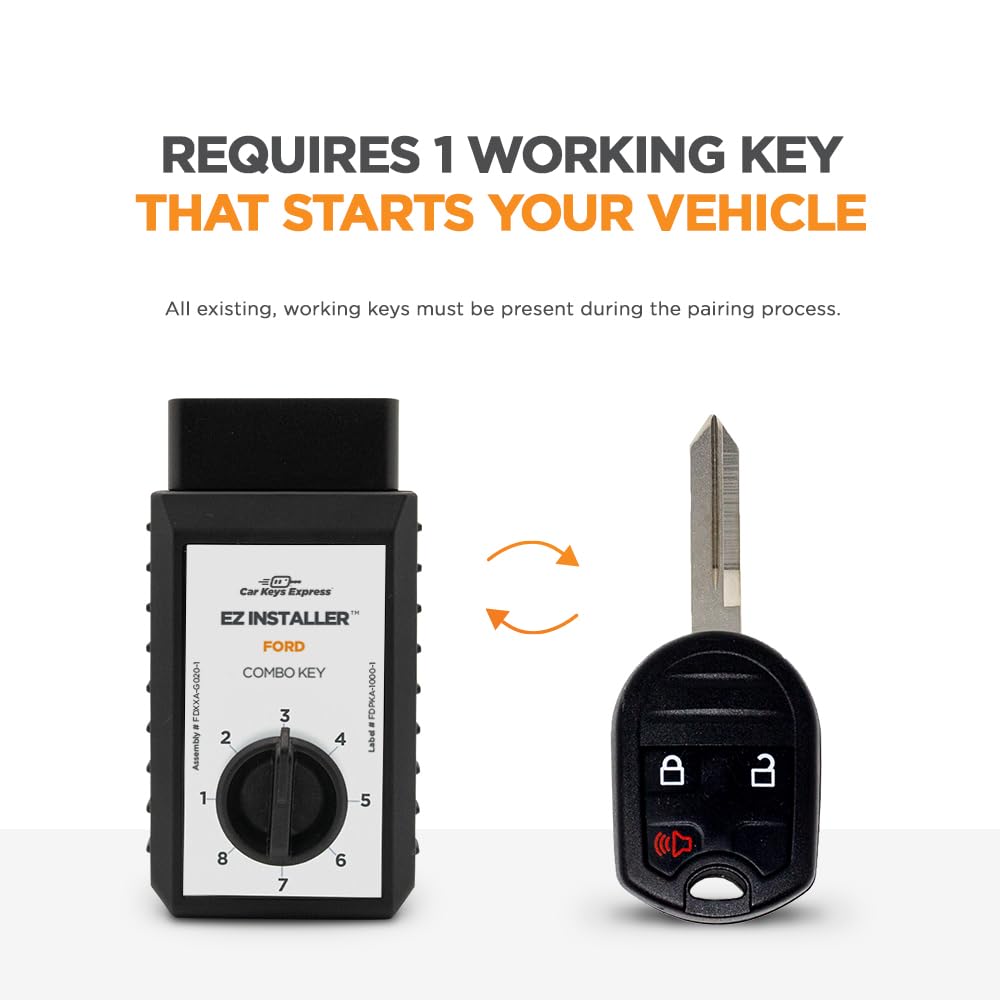 Car Keys Express Simple Key Fob and Key Programmer 3 Button Keypads Replacement Remote Kit for Ford and Lincoln - View 4 of 5