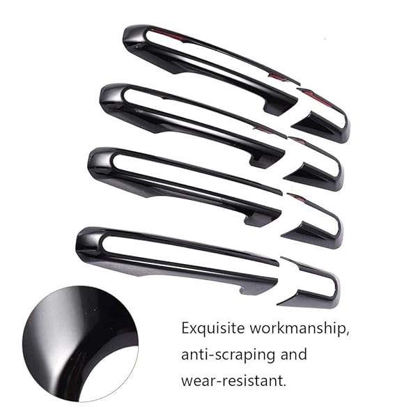 Akozon Akozon 8Pcs Exterior Door Handle Cover Trim for Range Rover Sport Evoque Discovery 5 Car Accessories - View 2 of 7