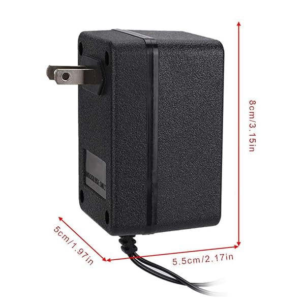 Zopsc 3-in-1 Portable ABS Power Adapter for NES/SNES/Genesis - 100-240V Replacement Supply - View 7 of 8