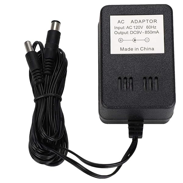 Zopsc 3-in-1 Portable ABS Power Adapter for NES/SNES/Genesis - 100-240V Replacement Supply - View 8 of 8