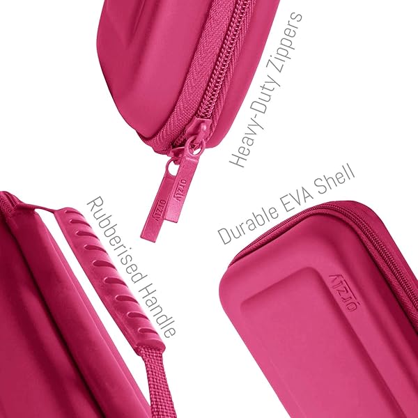 Orzly Portable Pink Carry Case for Nintendo Switch Lite - Travel Storage for Games & Accessories - View 5 of 8