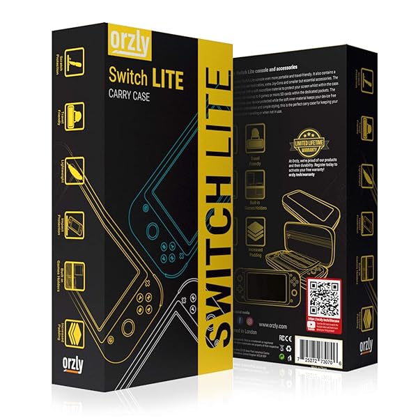 Orzly Portable Red Carry Case for Nintendo Switch Lite - Travel Storage for Games & Accessories - View 2 of 8