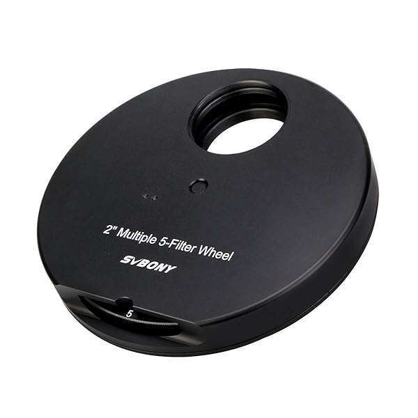 "SVBONY SV133 5-Position Filter Wheel for Telescopes - Includes 2" Eyepiece & Camera Adaptor"