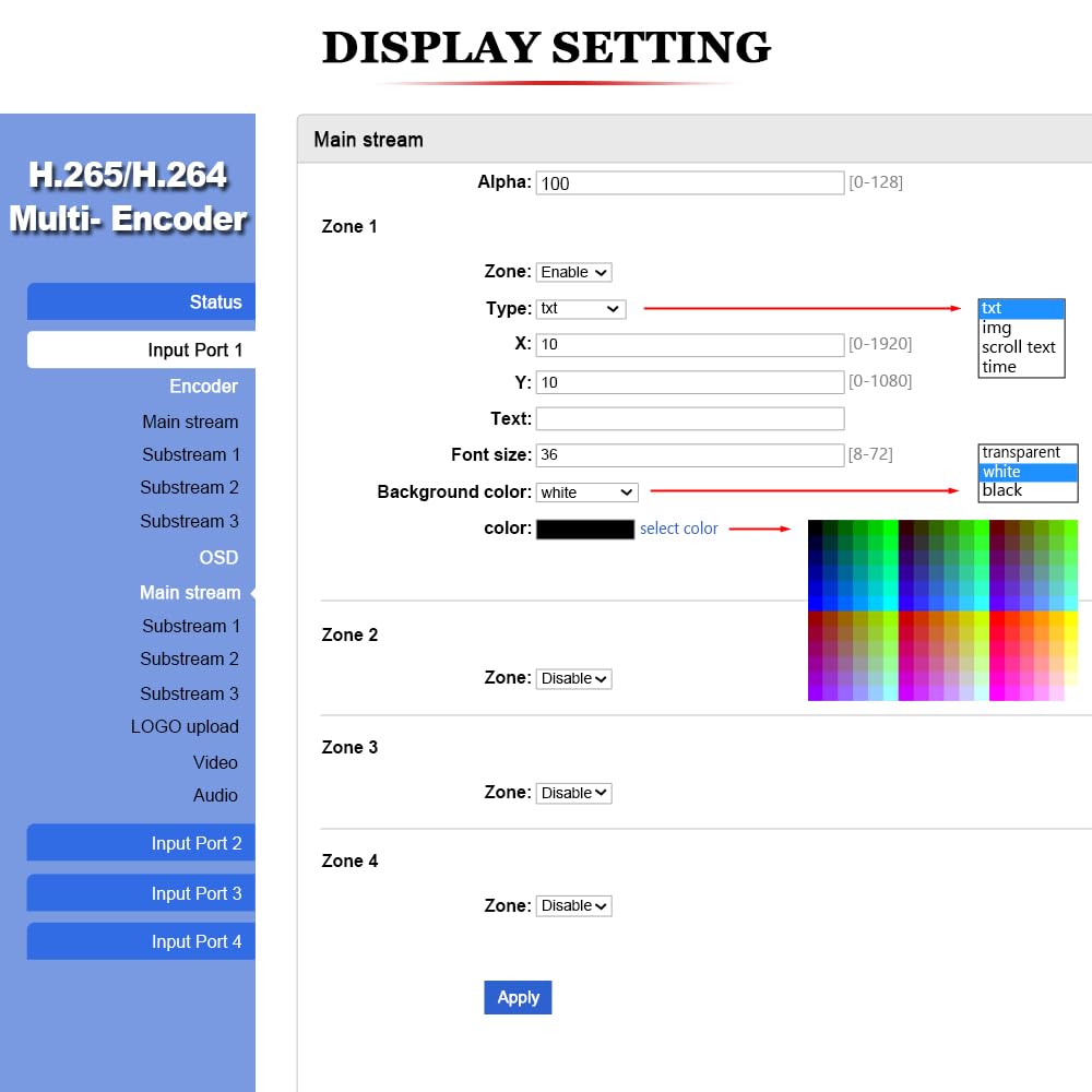 URayCoder URayCoder 4K Video Streaming Encoder for Live Broadcast IPTV SDI to RTSP RTMP SRT UDP M3U8 MP4 HLS ONVIF 4 Channels H.265 H.264 - View 8 of 9