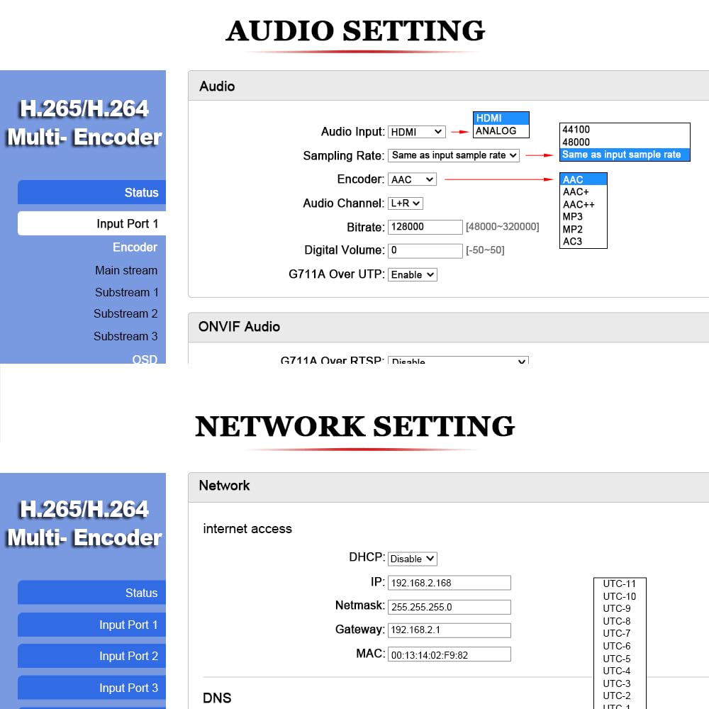 URayCoder URayCoder 4K Video Streaming Encoder for Live Broadcast IPTV SDI to RTSP RTMP SRT UDP M3U8 MP4 HLS ONVIF 4 Channels H.265 H.264 - View 9 of 9