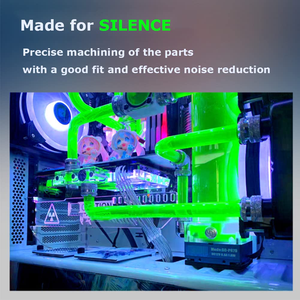 Diyeeni 8W 7V CPU Water Cooling Pump Reservoir DIY Set 800L/H 4m Combo G 1/4 Thread Port PC Cooling System Heat Exchanger Tool with Install - View 4 of 9