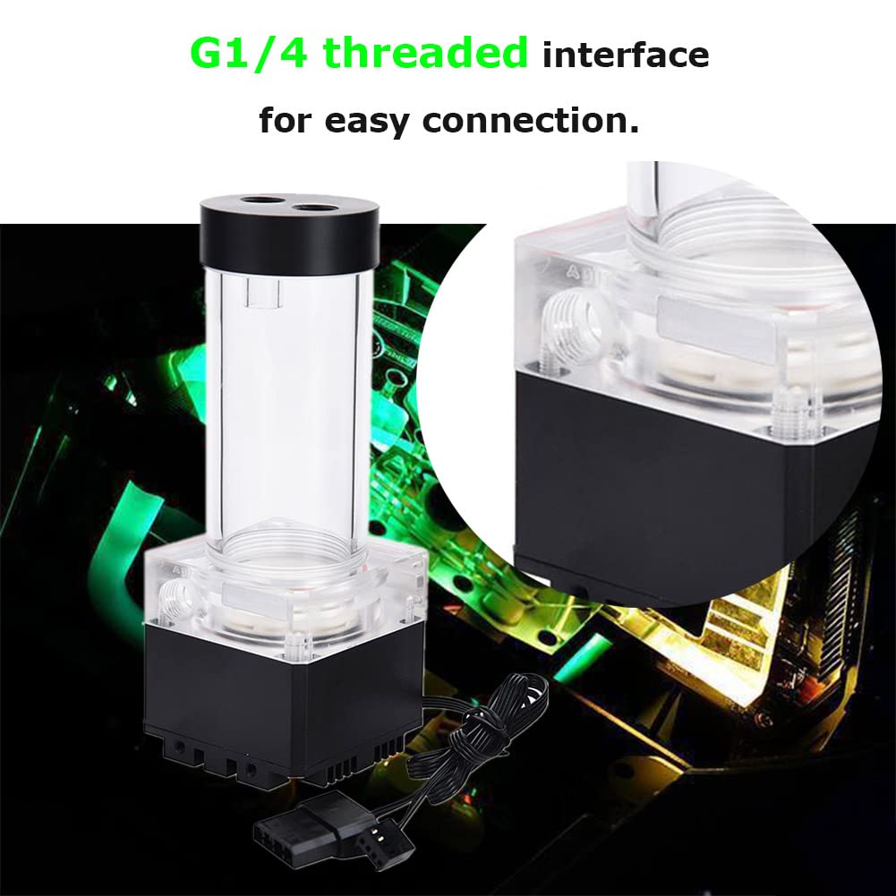 Diyeeni 8W 7V CPU Water Cooling Pump Reservoir DIY Set 800L/H 4m Combo G 1/4 Thread Port PC Cooling System Heat Exchanger Tool with Install - View 5 of 9