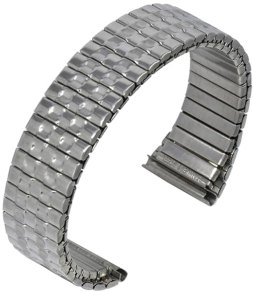 Timechant TimeChant 20mm Stainless Steel Stretch Watch Band Radial Expansion No Buckle Sleek Metal Finish for Stylish Timepieces - View 2 of 5